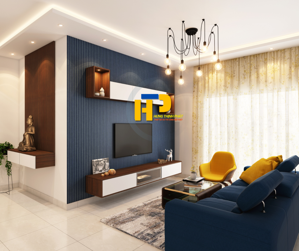 Thiết kế nội thất phòng khách - Hưng Thịnh Phát